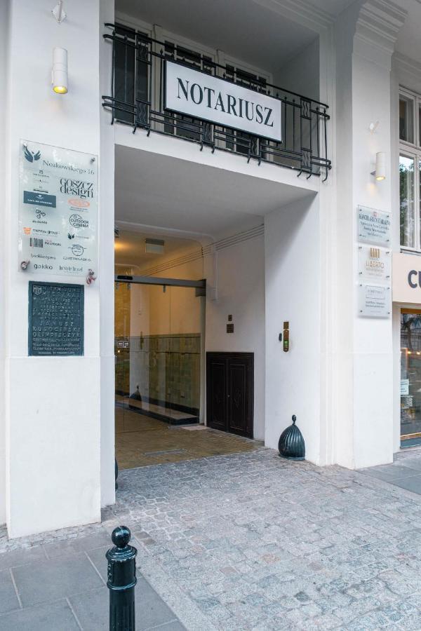 Ferienwohnung Apartament Grey Pearl Downtown Warschau Exterior foto